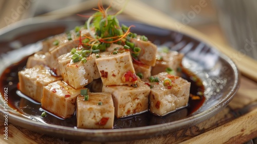 Savory tofu dishes are served during the Chinese New Year festival to increase good fortune.