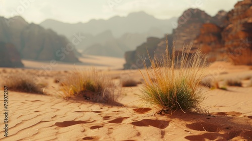 Desert Landscape With Small Plant © Ilugram