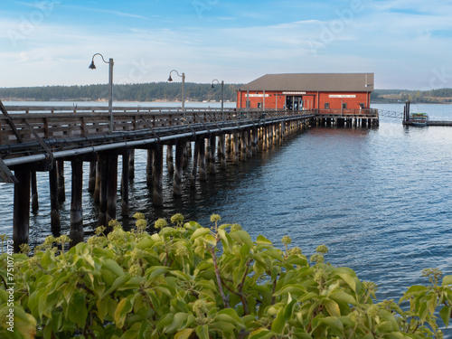 Coupeville Pier at Summertime on Whidbey Island photo