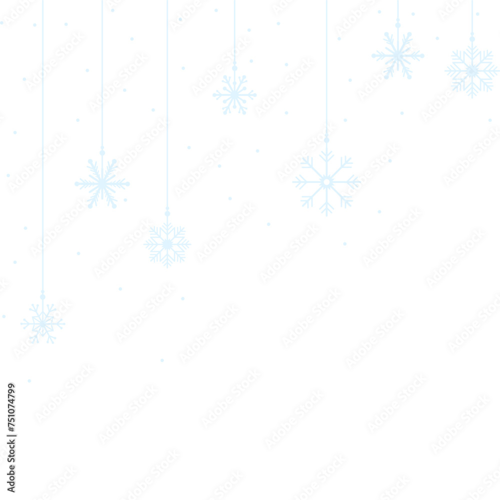 Fototapeta premium Snowflake Hanger Winter