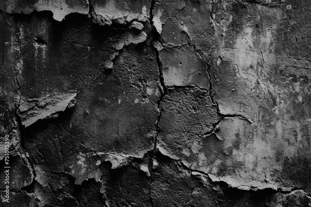 Old wall texture cement dark black gray background