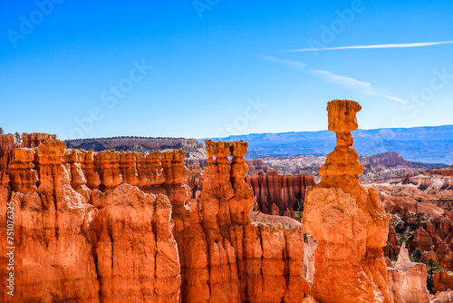 Scenic views from Queens Garden Trail at Bryce Canyon National Park.