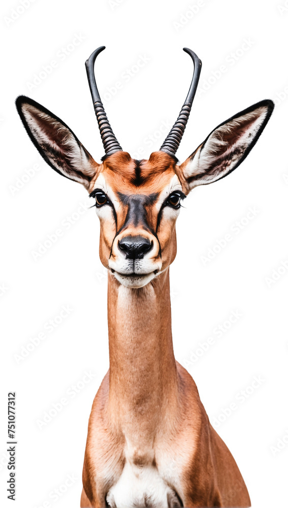 Fototapeta premium Impala isolated on transparent background