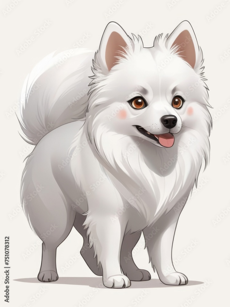 illustration of eskimo dog illustration of eskimo dog