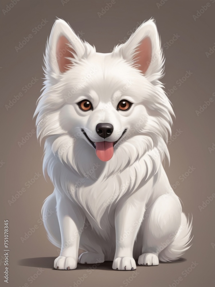 Obraz premium illustration of eskimo dog