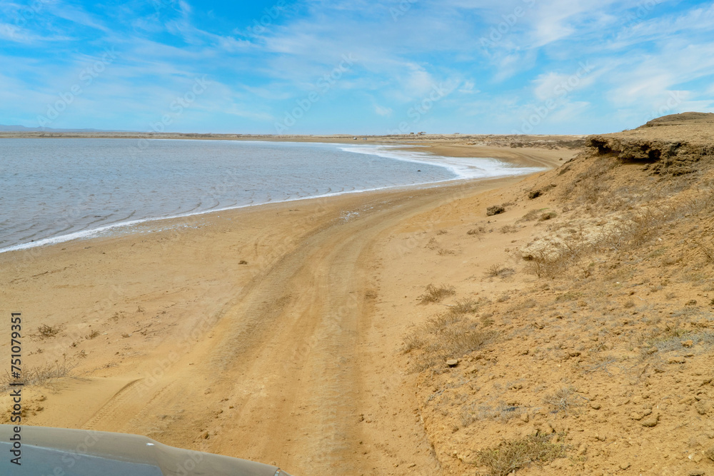 Mangrove landscape in Punta Gallinas, Guajira, Colombia.