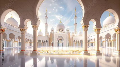 Enchanting mosque landscape: Captivating beauty and serenity © Agung
