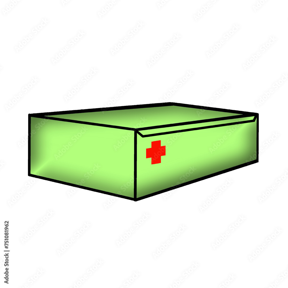 A box where medicine is stored for temporary and emergency treatment A box where medicine is stored for temporary and emergency treatment
