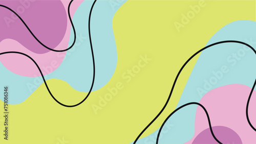 abstract background with flowers