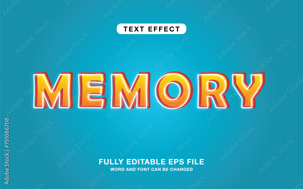 3d Style editable text effect, promotion editable text effect design