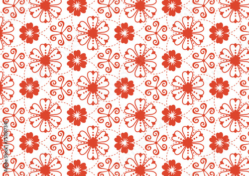 seamless pattern with flowers
