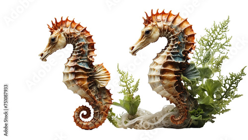 Seahorse isolated on transparent background