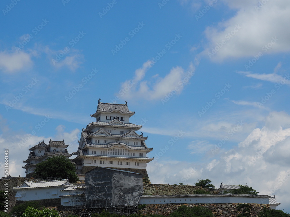 Iconic Himeji Castle: Majestic Beauty in Hyōgo Prefecture, Japan, Historical white castle in japan, a photo of the himeji castle in Himeji, a city in the Hyōgo Prefecture of Japan Iconic Himeji Castle: Majestic Beauty in Hyōgo Prefecture, Japan, Historical white castle in japan, a photo of the himeji castle in Himeji, a city in the Hyōgo Prefecture of Japan