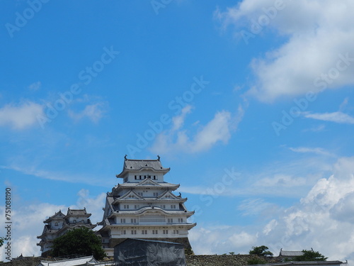 Iconic Himeji Castle: Majestic Beauty in Hyōgo Prefecture, Japan, Historical white castle in japan, a photo of the himeji castle in Himeji, a city in the Hyōgo Prefecture of Japan