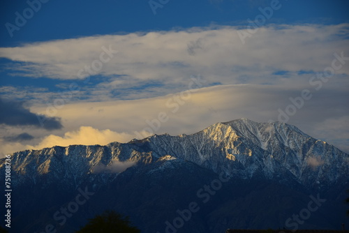 Mountain range  of Coachella Valley