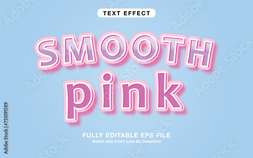 Neon style with smooth color editable text effect design. 
