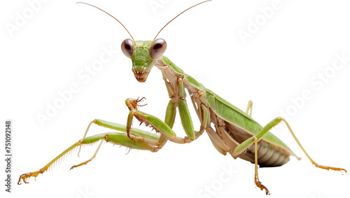 praying mantis isolated on transparent background
