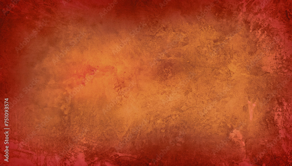 Abstract red gold Background texture with distressed, grunge watercolor, vintage background with Rough Texture, Chalkboard. Concrete Art Rough Stylized Texture