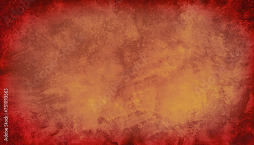 Abstract red gold Background texture with distressed, grunge watercolor, vintage background with Rough Texture, Chalkboard. Concrete Art Rough Stylized Texture