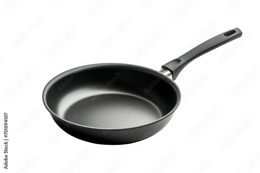 Empty pan coated with non-stick substance New pan isolated on transparent background Empty pan coated with non-stick substance New pan isolated on transparent background