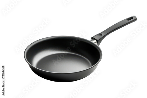 Empty pan coated with non-stick substance New pan isolated on transparent background