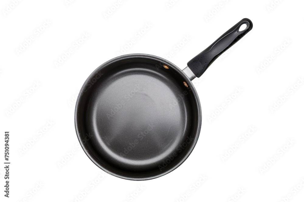 Empty pan coated with non-stick substance New pan isolated on transparent background Empty pan coated with non-stick substance New pan isolated on transparent background