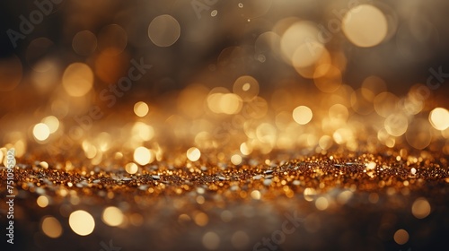 Glistening golden dust.