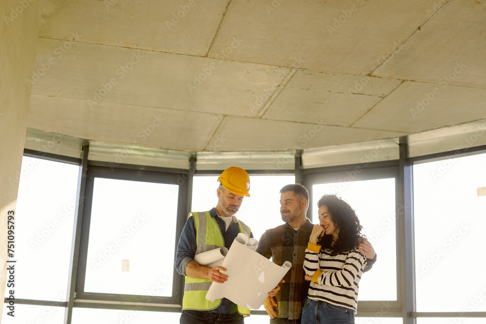 Building Foreman Consult Homeowners Construction Site Building Foreman Consult Homeowners Construction Site