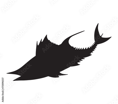 Albacore vector. Albacore vector icon in flat style.