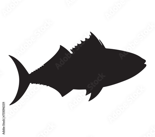 Albacore vector illustration on white background.