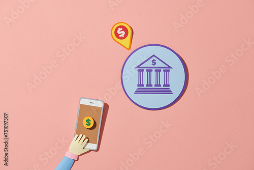 Wireless transfer of money through mobile phone