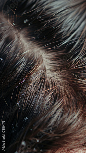 頭皮と髪のヘアケア：アジア人・日本人の美髪を保つためのスカルプケアのイメージ © おでんじん