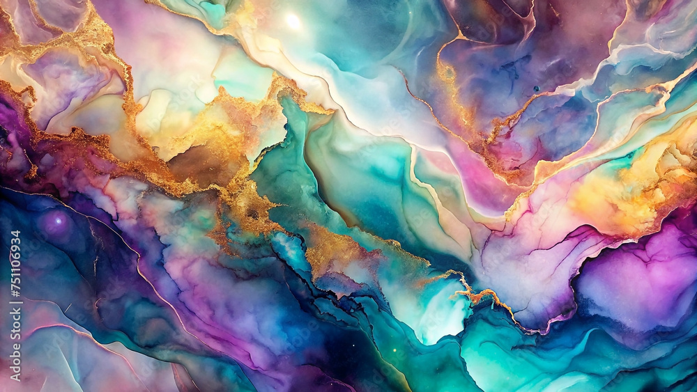 Alcohol ink abstract background