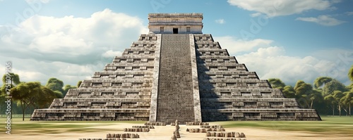 Mayan pyramid of Kukulcan El Castillo. photo