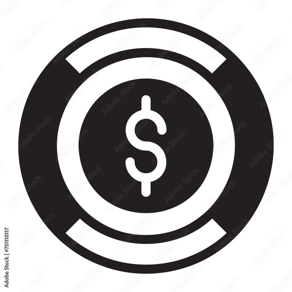 asset allocation glyph icon asset allocation glyph icon