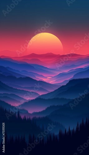 similar minimalistic nice colored wallpaper for phone,oil color palette,landscape,sea,sunset