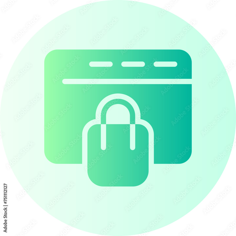 online shopping gradient icon online shopping gradient icon