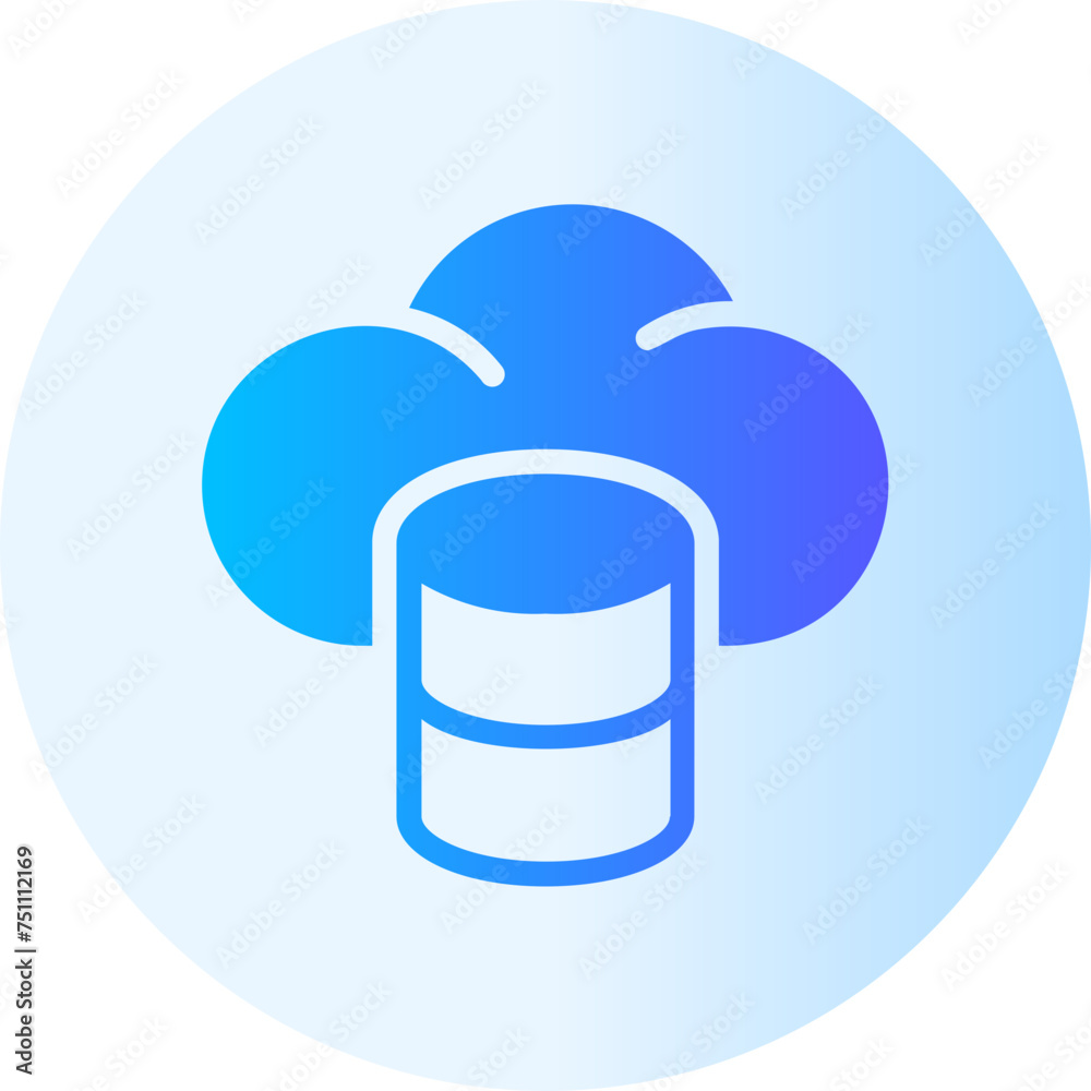 Cloud Money gradient icon Cloud Money gradient icon