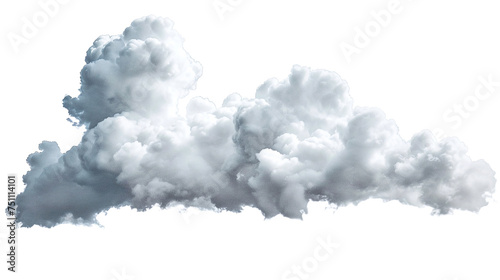 White cloud on white background. PNG is transparent.