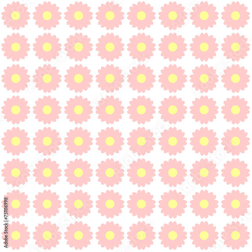 Pink flower pattern © JJ