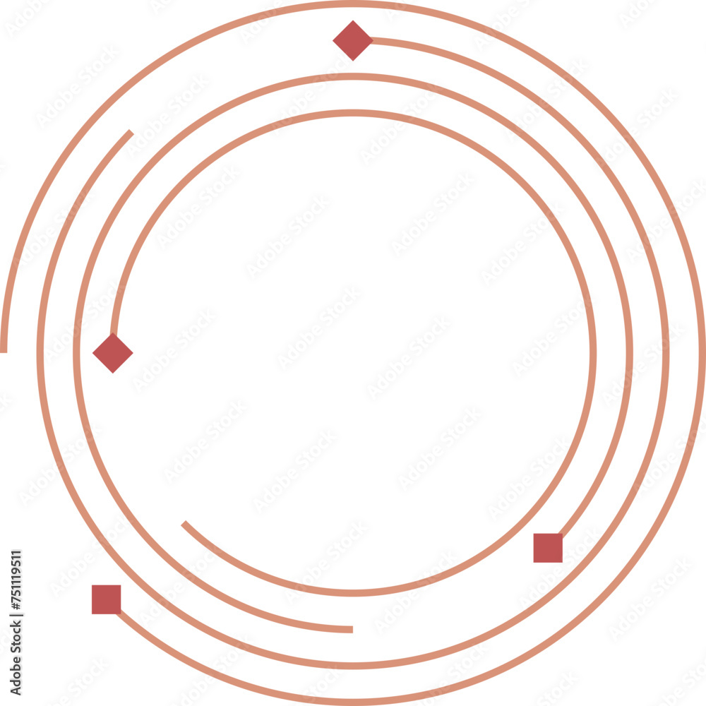 Abstract Circle Line Logo Illustration Abstract Circle Line Logo Illustration
