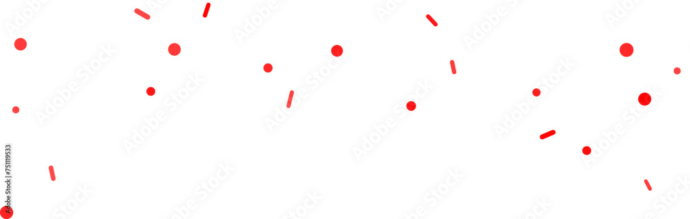 red and with confetti decoration red and with confetti decoration