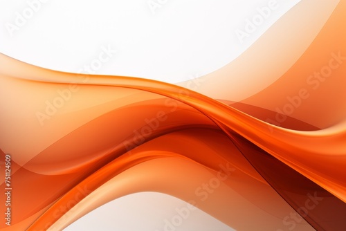 A Symphony of Abstract Orange Curves Dancing Together to Create a Lively and Joyful Visual Experience, Generative AI