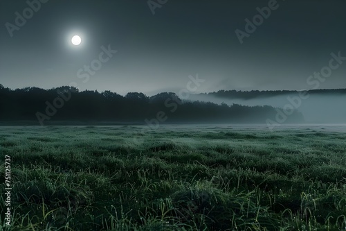 Moonlit Meadow Magic  Silver Moonlight Illuminating