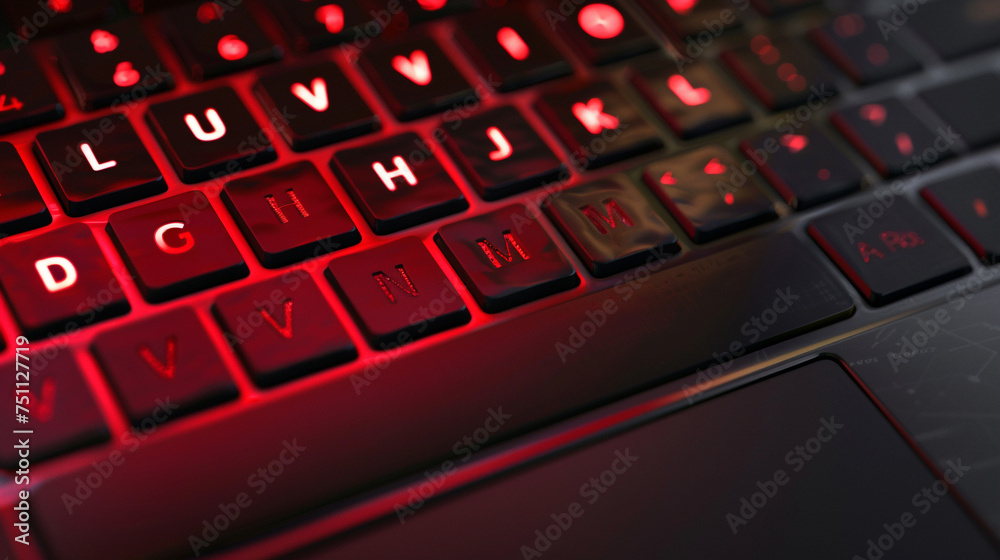 the text LOVE on laptop keyboard space button hyper-realistics the text LOVE on laptop keyboard space button hyper-realistics