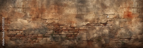 Old wall background, banner © Aida
