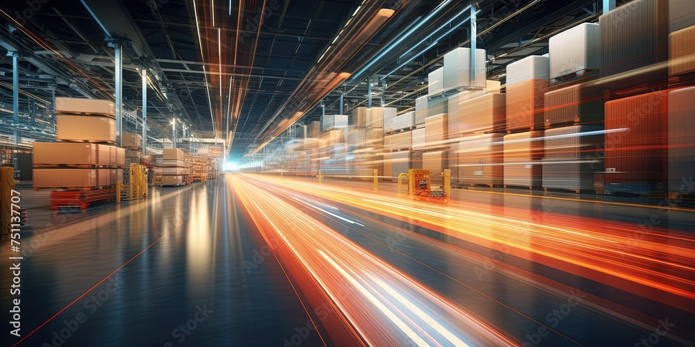shipping center in motion. shipping center in motion.