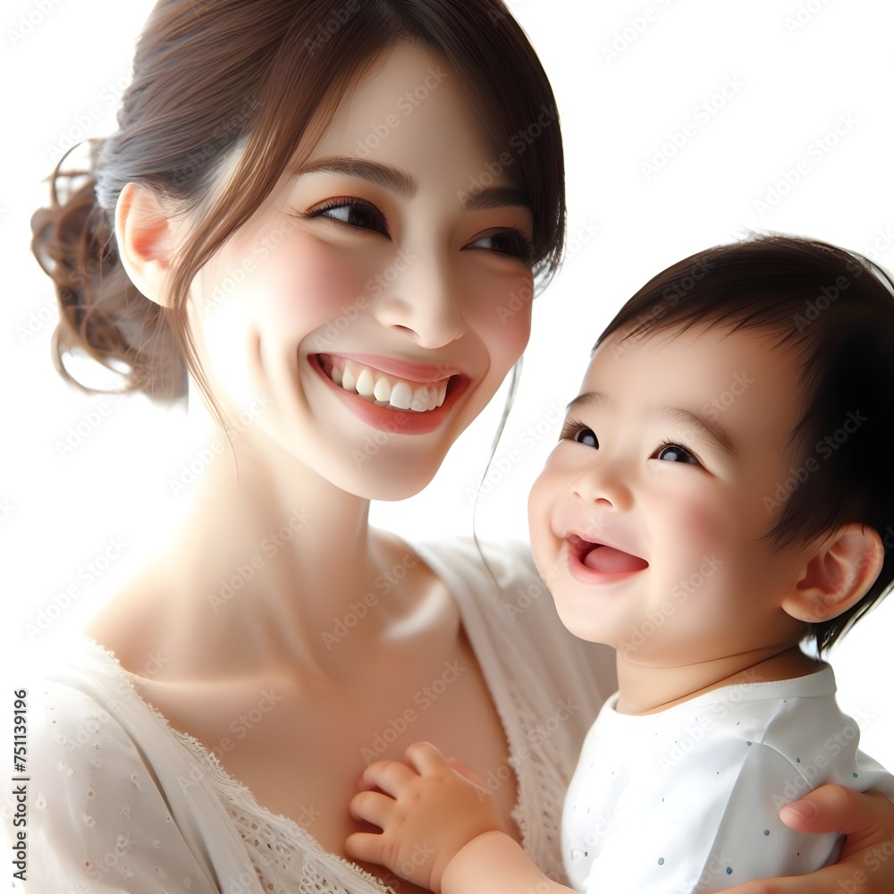Lovely family photo, showing parents' love and children's happiness, my most important motivation, my family. Generative AI Lovely family photo, showing parents' love and children's happiness, my most important motivation, my family. Generative AI