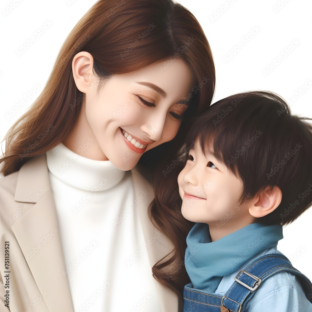 Lovely family photo, showing parents' love and children's happiness, my most important motivation, my family. Generative AI Lovely family photo, showing parents' love and children's happiness, my most important motivation, my family. Generative AI