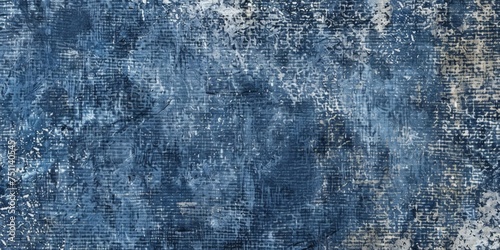 Background Texture Pattern in the Style of Light Colored Denim Grunge - A rugged, worn look with frayed edges and faded colors created with Generative AI Technology